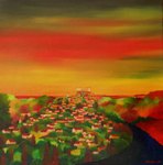 Citadelle - huile sur toile 40x40 cm